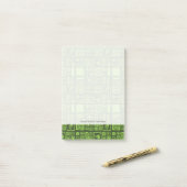 Tiki Pattern Post-it® Notes (Op bureau)