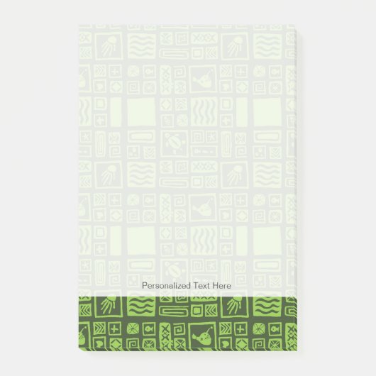 Tiki Pattern Post-it® Notes (Voorkant)