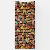 Tiki Pattern Spandoek (Verticaal)