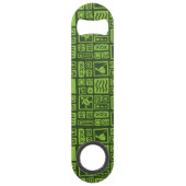 Tiki Pattern Speed Flessenopener (Achterkant)