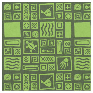 Tiki Pattern Stof