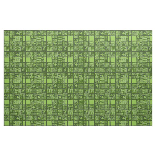 Tiki Pattern Stof (Fat Quarter)