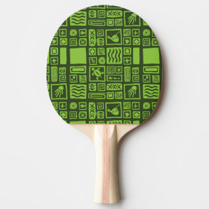 Tiki Pattern Tafeltennisbatje
