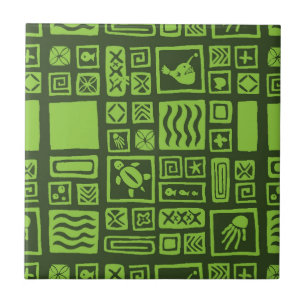 Tiki Pattern Tegeltje