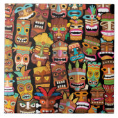 Tiki Pattern Tegeltje (Voorkant)