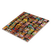 Tiki Pattern Tegeltje (Zijkant)