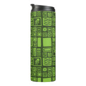 Tiki Pattern Thermosbeker (Geroteerd rechts)