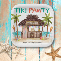 Tiki Pawty Tropical Beach Dog Party