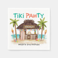 Tiki Pawty Tropical Beach Surf Pet Dog