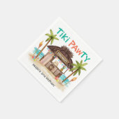 Tiki Pawty Tropical Beach Surf Pet Dog Servet (Hoek)