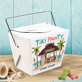 Tiki Pawty Tropical Dog Party Doggy-Verdragen Bedankdoosjes