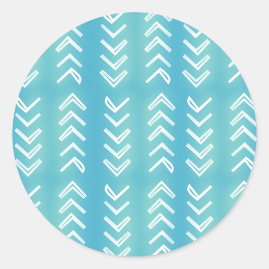 Tiki Pijl Ronde Stickers (Voorkant)