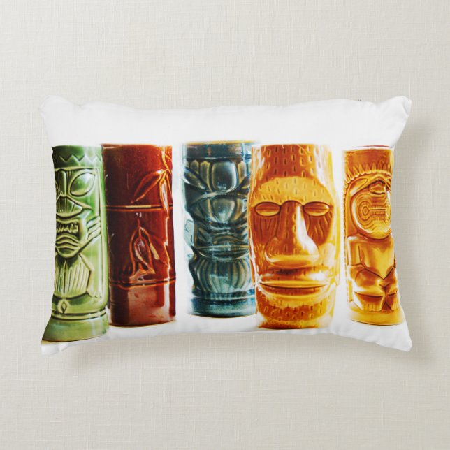 Tiki Pillow Accent Kussen (Voorkant)