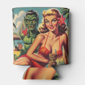 Tiki Pin Up Blikjeskoeler (Achterkant)