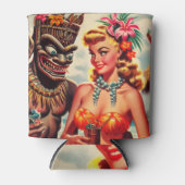 Tiki Pin-up Blikjeskoeler (Voorkant)