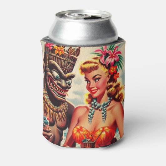 Tiki Pin-up Blikjeskoeler (Blikje Achterkant)