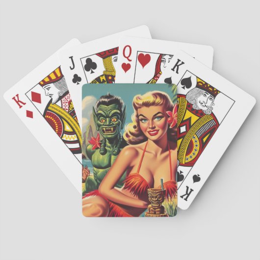 Tiki Pin Up Pokerkaarten (Achterkant)