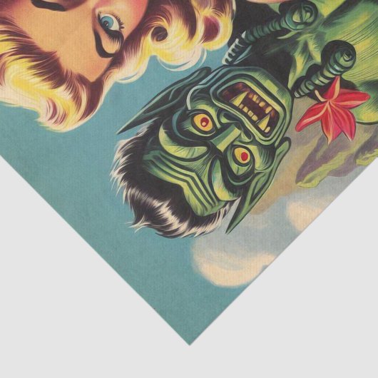  Tiki Pin Up Tissuepapier (Detail)