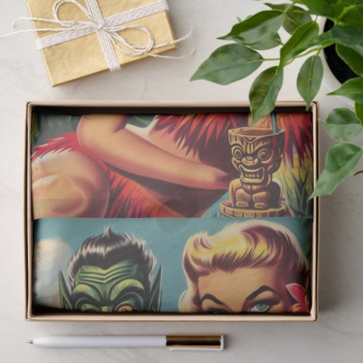 Tiki Pin Up Tissuepapier (Geschenk)
