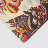  Tiki Pin-up Tissuepapier (Detail)