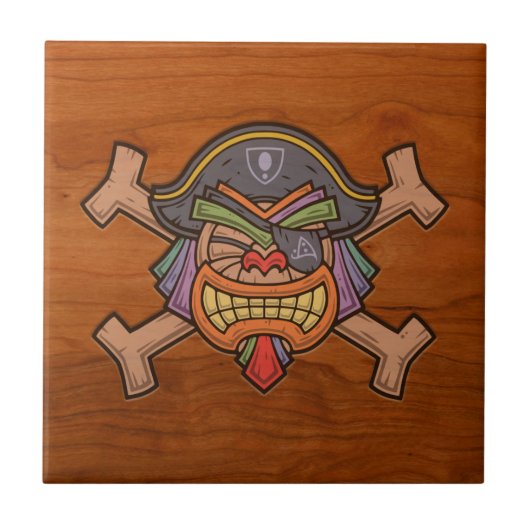 Tiki Pirate 813 Tegeltje (Voorkant)