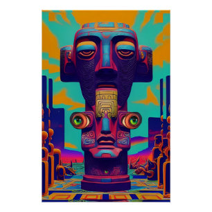 Tiki rechts of helemaal niet Tiki Perfect Poster