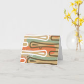 Tiki - Retro Moderne Kaart van de Nota (Gele Bloem)