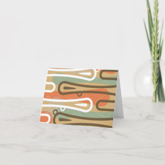 Tiki - Retro Moderne Kaart van de Nota