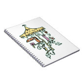 Tiki Room vogels op een Perch van Tiki Ony Notitieboek (Rechterzijde)