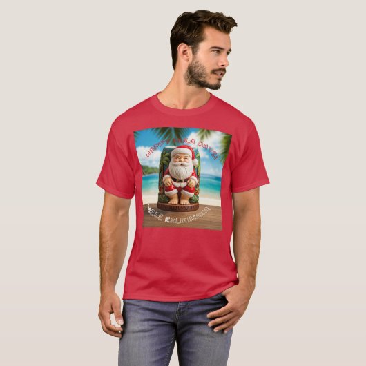 Tiki Santa T-shirt (Voorkant volledig)