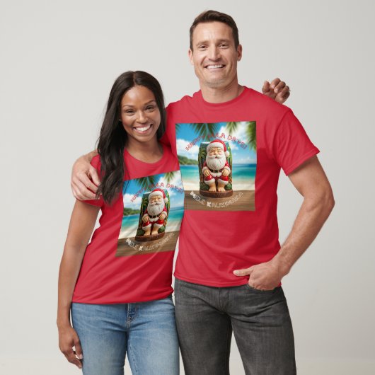 Tiki Santa T-shirt (Unisex)