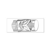 Tiki Sculpture Thunder_Cove Rubberstempel (Afrduk)