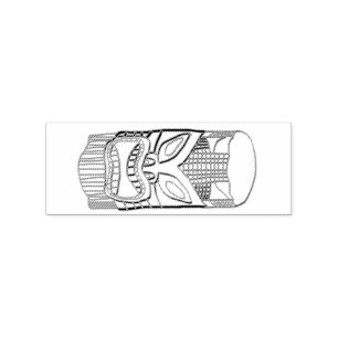 Tiki Sculpture Thunder_Cove Rubberstempel