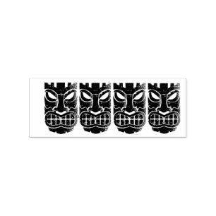 Tiki Sculpture Thunder_Cove Rubberstempel