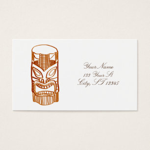 Tiki Sculpture Thunder_Cove Visitekaartje