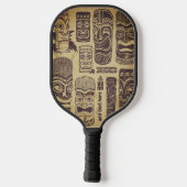 Tiki Set gepersonaliseerd Pickleball Paddle (Achterkant)