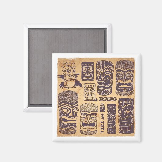 Tiki set Magneet (Voorkant / Achterkant)