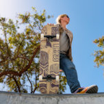 Tiki set Skateboard<br><div class="desc">Tiki (een groot Polynesisch houtsnijwerk in humanoïde vorm) Grafische Illustratieset.</div>