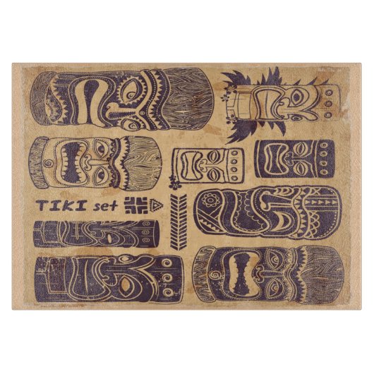 Tiki set Snijplank (Voorkant)