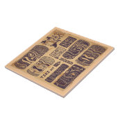  Tiki set Tegeltje (Zijkant)