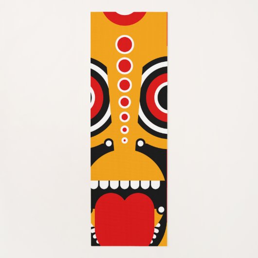 tiki stamkunst yogamat (Voorkant)