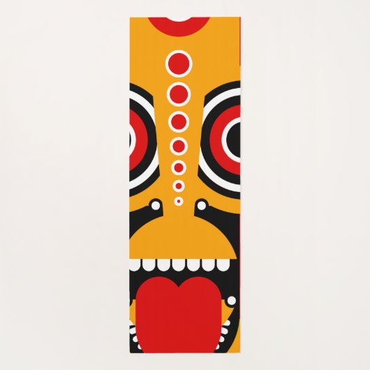 tiki stamkunst yogamat (Achterkant)