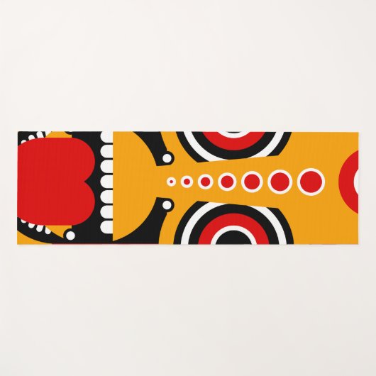 tiki stamkunst yogamat (Voorkant (horizontaal))