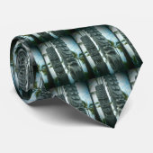 Tiki standbeeld schaduw stropdas (Opgerold)