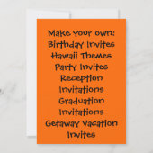  tiki standbeelden - uitnodiging tot zonsopgang (Achterkant)