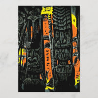 tiki standbeelden - uitnodiging tot zonsopgang