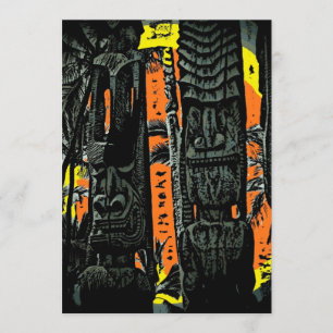 tiki standbeelden - uitnodiging tot zonsopgang