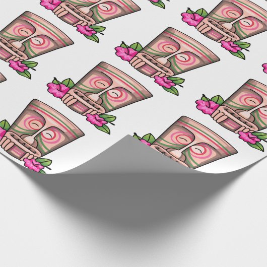 Tiki Statue Cadeaupapier (Hoek)