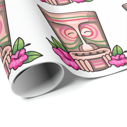 Tiki Statue Cadeaupapier (Rol Hoek)