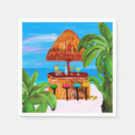 Tiki strandbar servetten